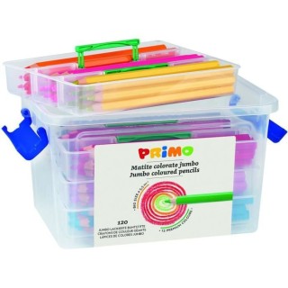 PRIMO  Lot de 120 Crayons de Couleur Jumbo - P511MAXI120