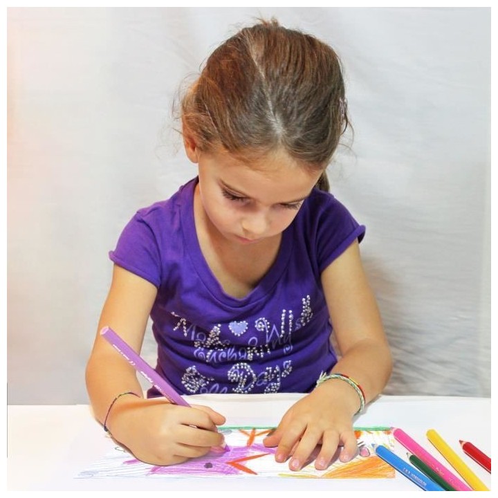 PRIMO  Lot de 120 Crayons de Couleur Jumbo - P511MAXI120