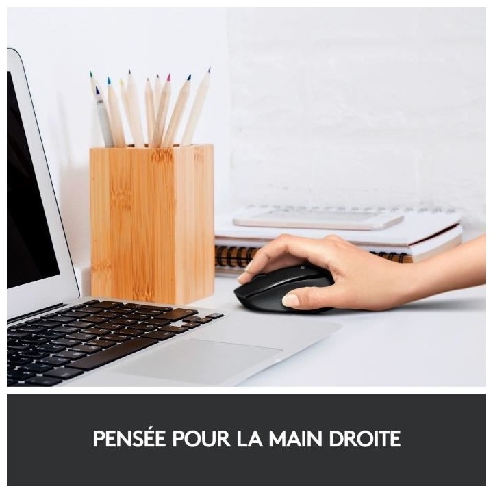 LOGITECH - Souris silencieuse sans fil M330 Silent Plus - Noir