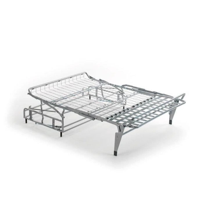 Canapé 3 places convertible express PRISMA - Velours côtelé gris an