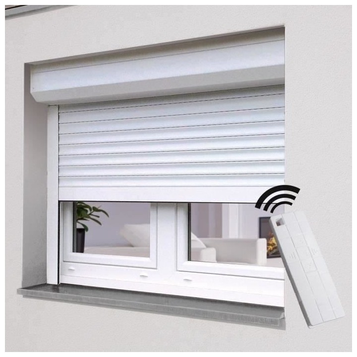 Volet roulant H120 cm x L120 cm Aluminium recoupable en largeur et hau