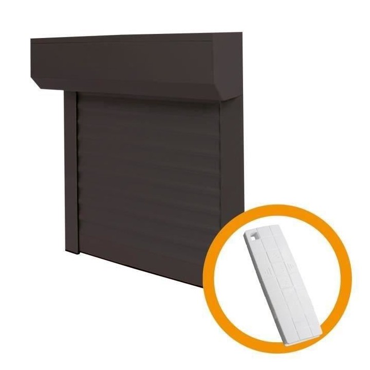 Volet roulant H120 cm x L120 cm Aluminium recoupable en largeur et hau