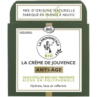 Creme visage de jouvence anti-âge LA PROVENCALE BIO - A l'huile d'oli