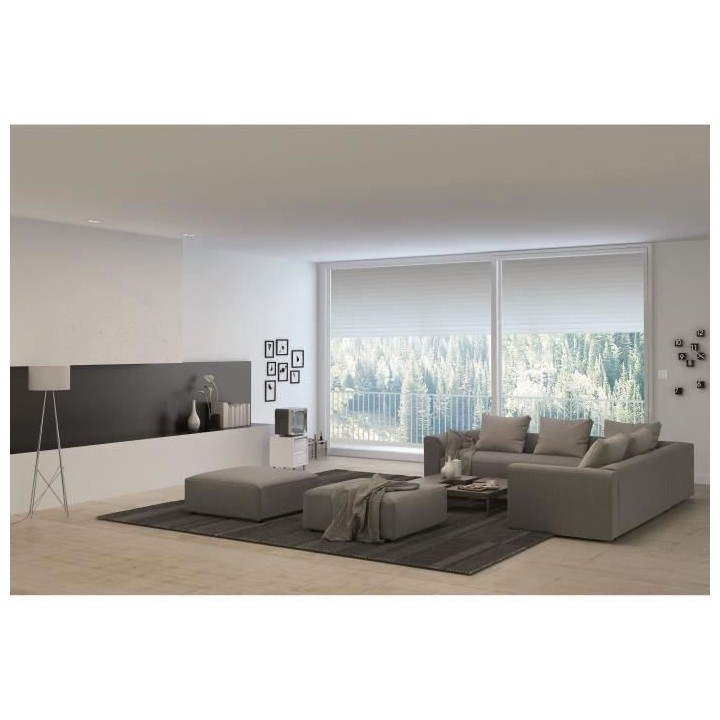 Volet roulant H120 cm x L120 cm PVC recoupable en largeur et hauteur -