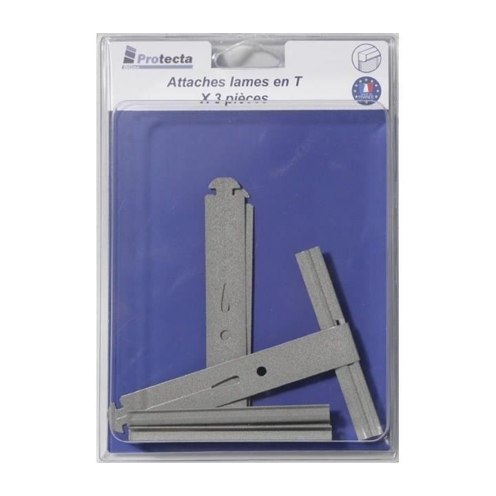 PROTECTA Lot de 3 attaches lame en T pour lame volet roulant