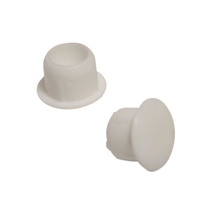 PROTECTA Lot de 10 capuchons Ø10 pour trous volet roulant - Blanc