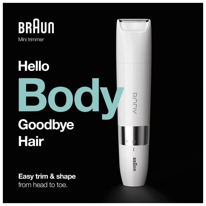 Braun Body Mini Tondeuse Électrique Femme Et Homme de Précision Corp