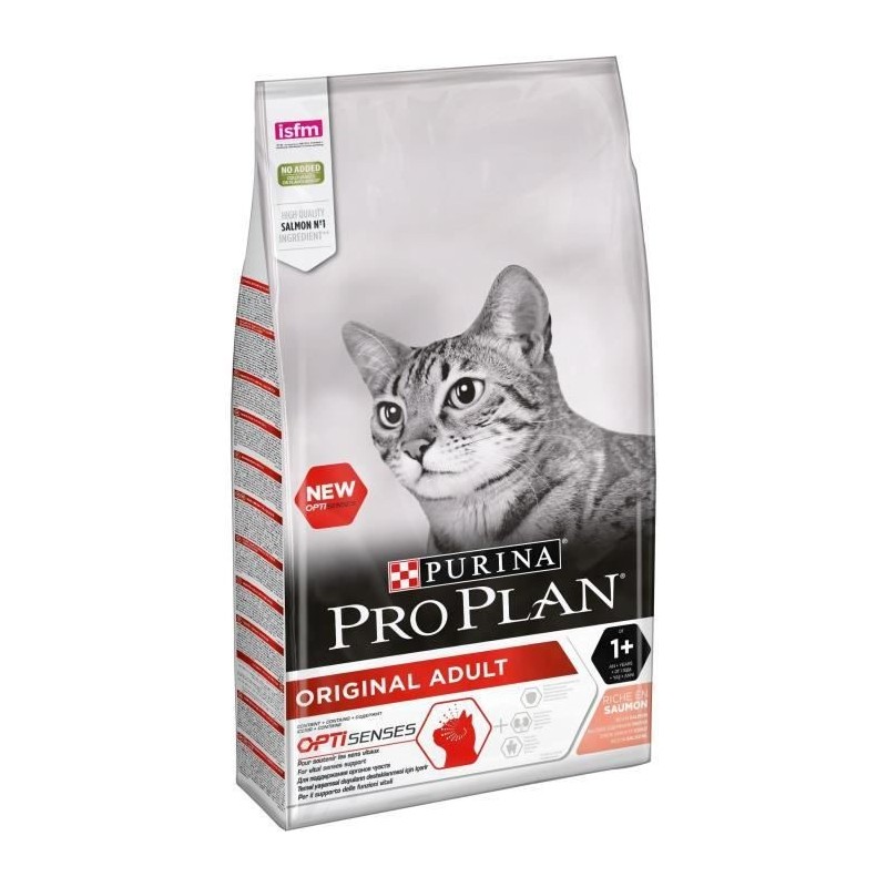 Purina Proplan OptiSenses Chat Adulte Original Saumon 10kg