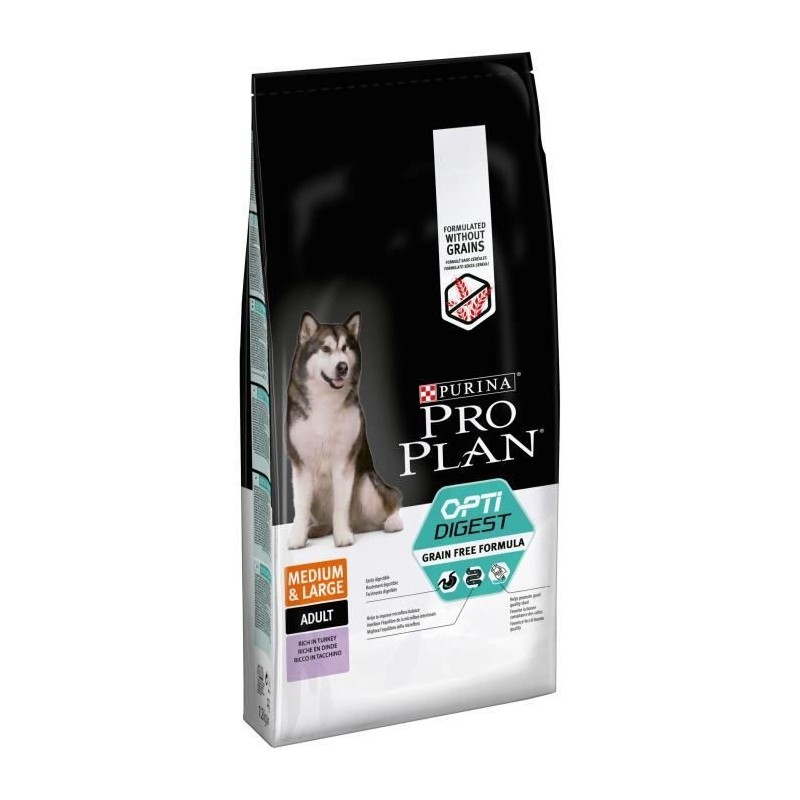 Purina Proplan OptiDigest Chien Medium et Large Adulte Sensitive Dinde 12kg