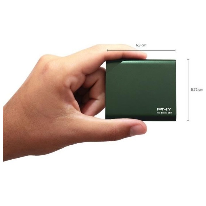 SSD Externe - PNY - Pro Elite in Green Casing - 250 GB - (PSD0CS2060GN