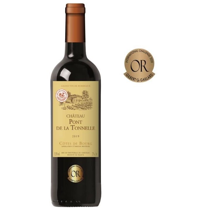 Château Pont de la Tonelle 2019 Côtes de Bourg - Vin rouge de Bordea