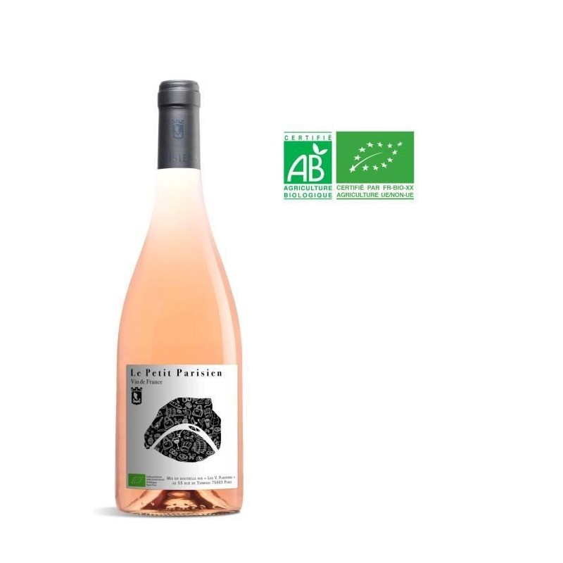 Les Vignerons Parisiens Le Petit Parisien 2018 Vin de France - Vin rosé de Paris - Bio