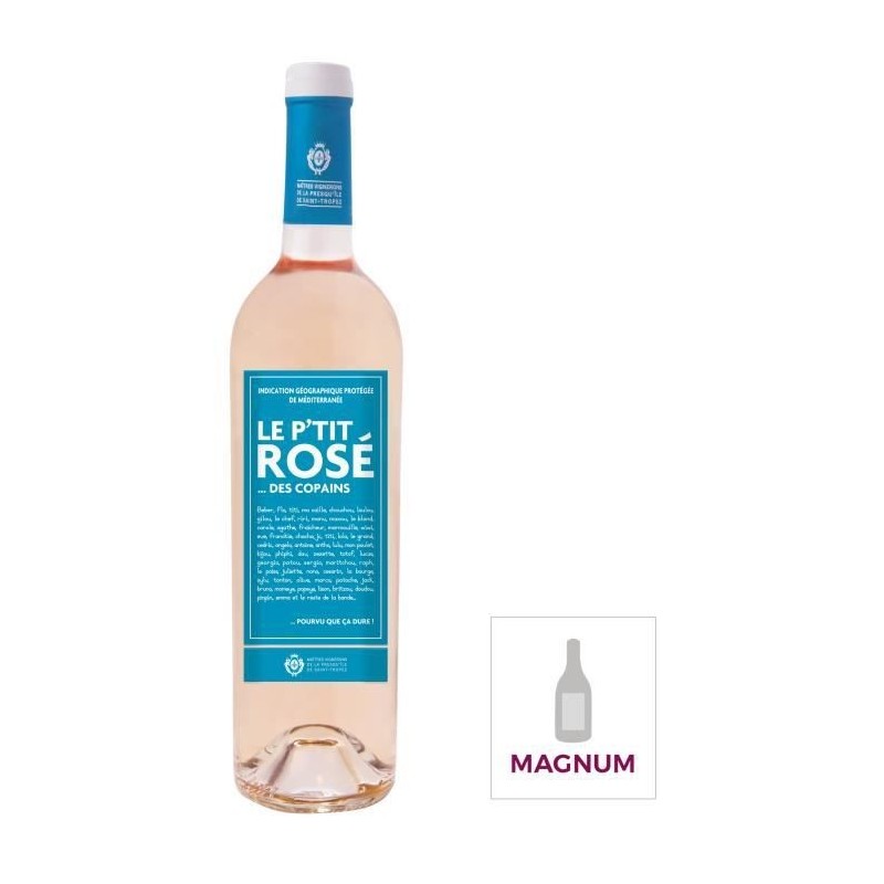 Magnum Le P'tit Rosé des Copains IGP Méditerranée - Vin rosé