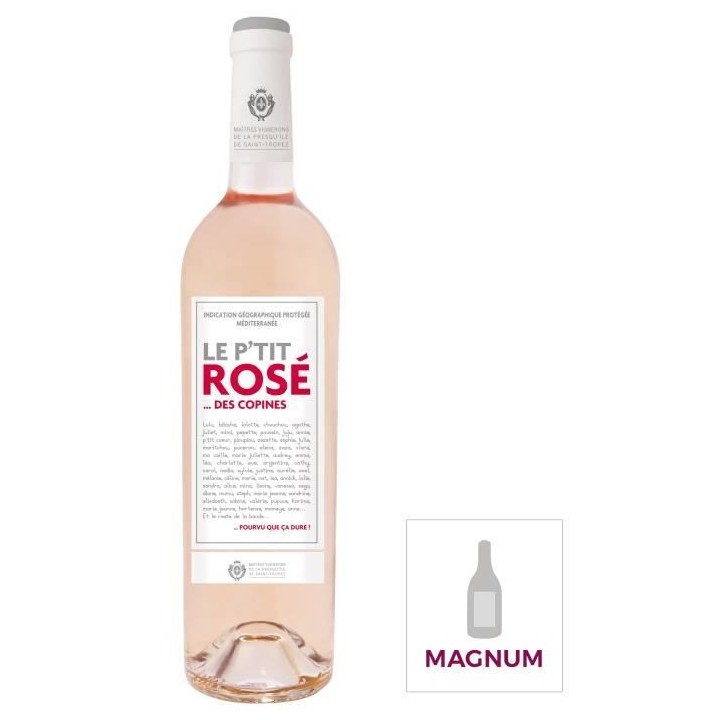 Magnum Le P'tit Rosé des Copines IGP Méditerranée - Vin rosé