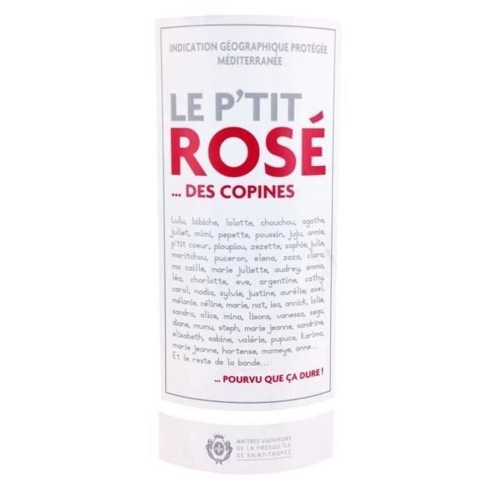 Magnum Le P'tit Rosé des Copines IGP Méditerranée - Vin rosé