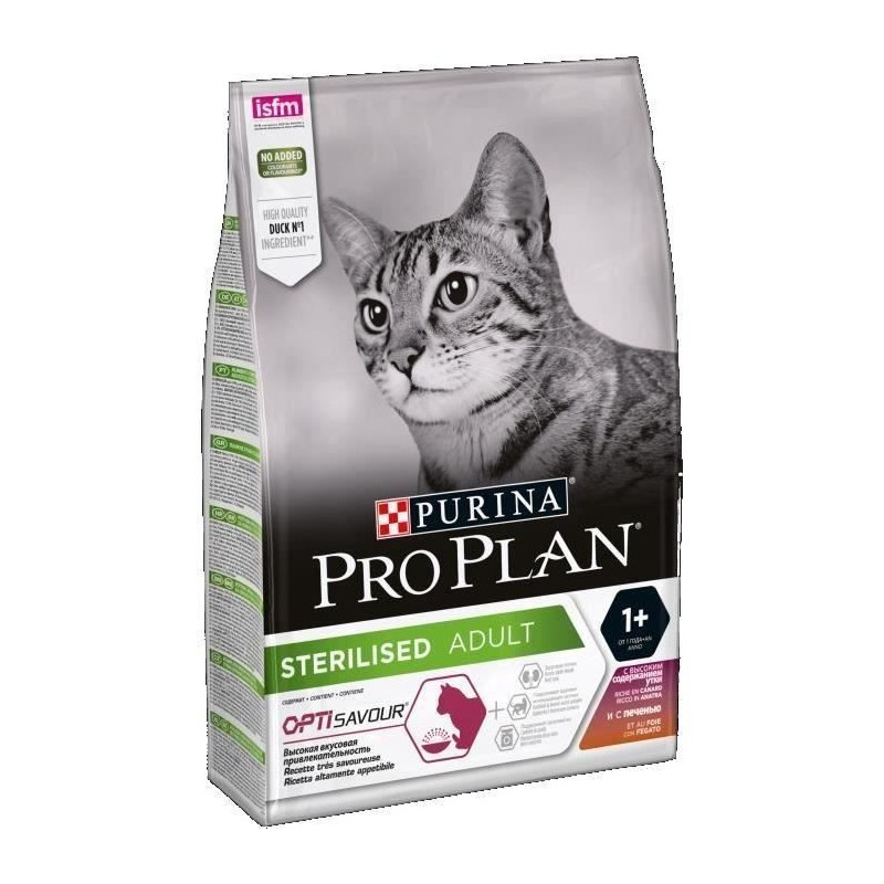 PRO PLAN Croquettes pour Chat Stérilisé Optisavour Canard - 3kg