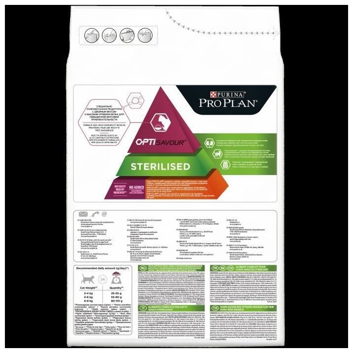 PRO PLAN Croquettes pour Chat Stérilisé Optisavour Canard - 3kg