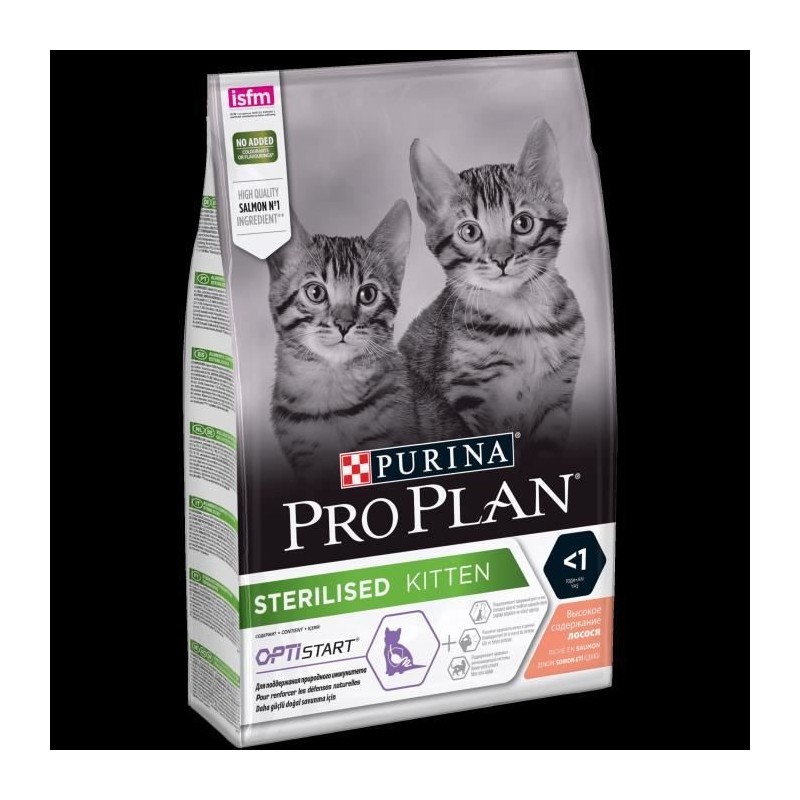 PRO PLAN Croquettes pour Chatons au Saumon - 3kg