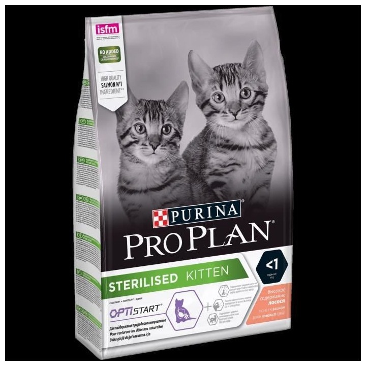 PRO PLAN Croquettes pour Chatons au Saumon - 3kg