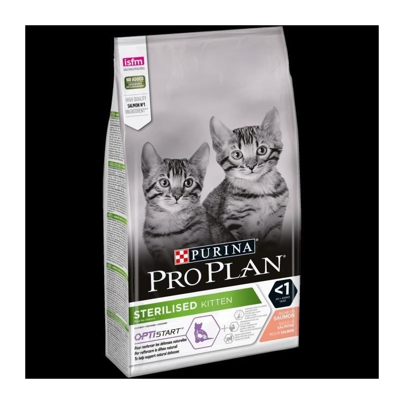 PRO PLAN Croquettes pour Chat Sterilisé au Saumon - 1,5kg