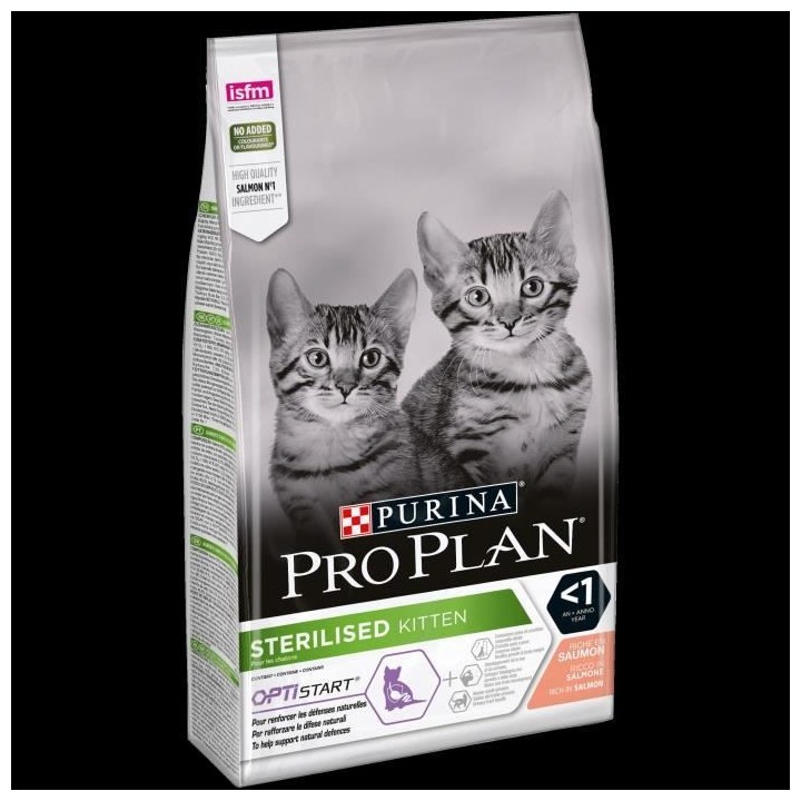 PRO PLAN Croquettes pour Chat Sterilisé au Saumon - 1,5kg