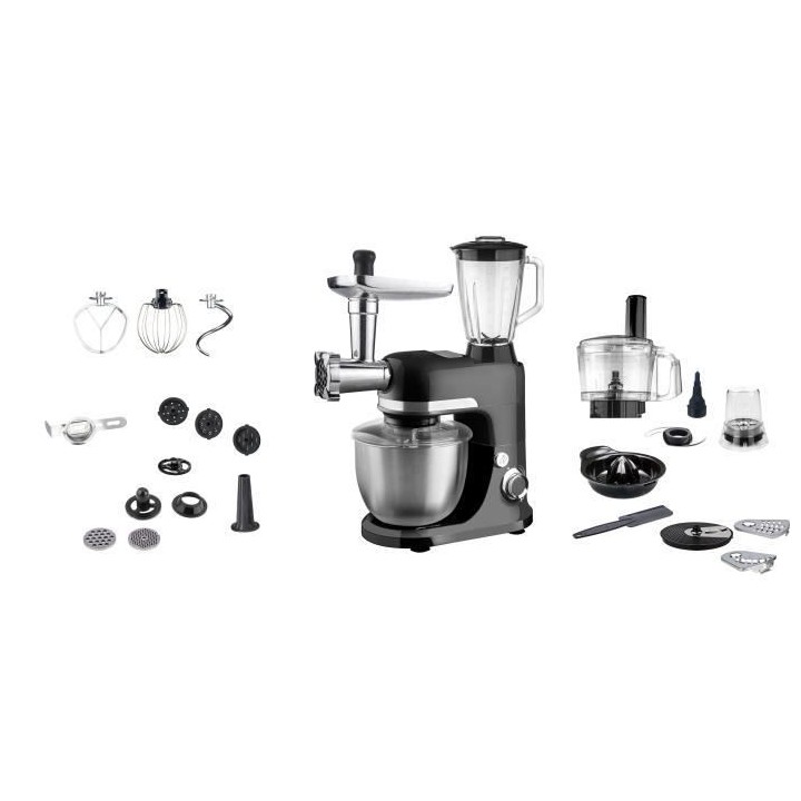 Robot Pâtissier PURELECT SM29BF - Noir - Multifonctions - 1300W - Bol