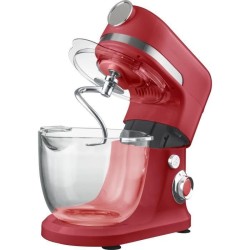 Robot pâtissier multifonction PURELECT SM31 - Rouge - 1300 W - Bol 5 L - Vitesse variable - Pieds antidérapants