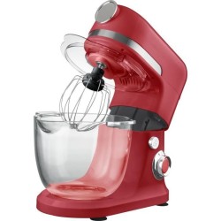 Robot pâtissier multifonction PURELECT SM31 - Rouge - 1300 W - Bol 5 L - Vitesse variable - Pieds antidérapants