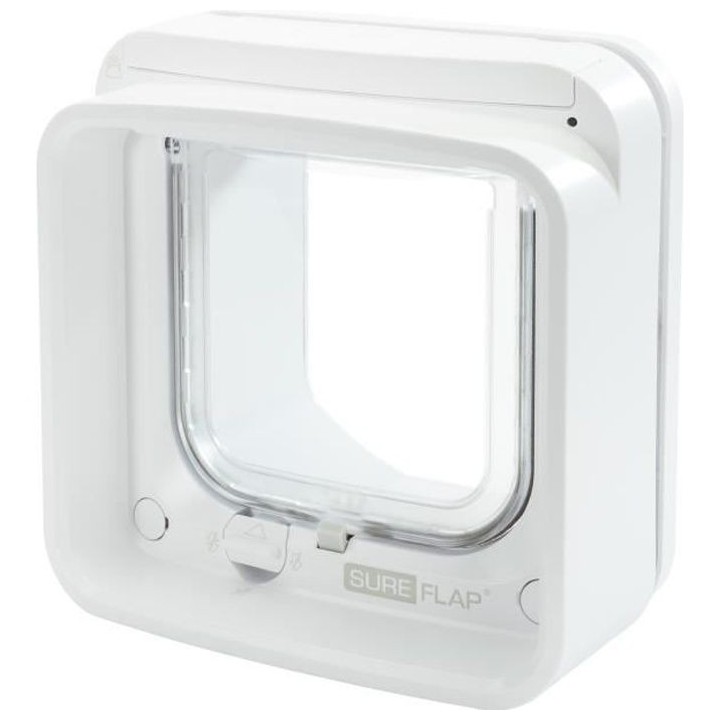 SUREFLAP Chatiere a Puce électronique Connecté - Blanc - 142 mm x 12