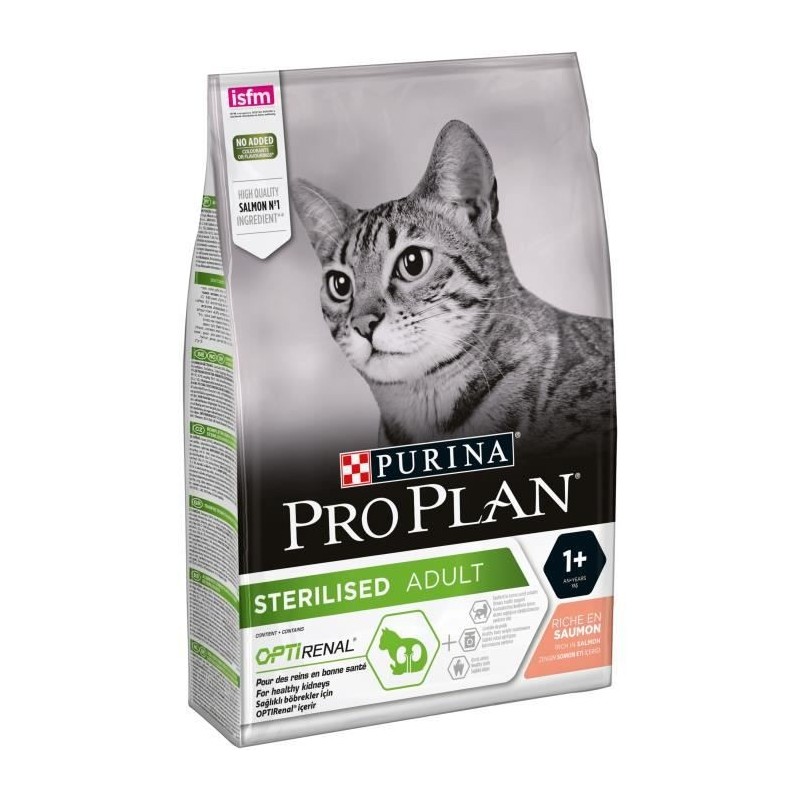 Purina Proplan Sterelised OptiRenal Chat Saumon 3kg