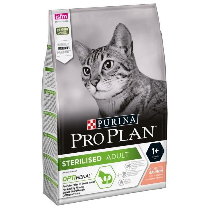 Purina Proplan Sterelised OptiRenal Chat Saumon 3kg