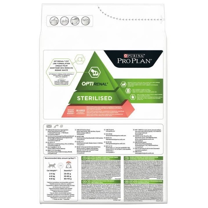 Purina Proplan Sterelised OptiRenal Chat Saumon 3kg