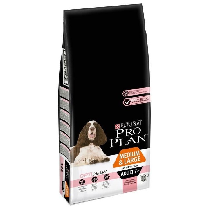 PRO PLAN 7+ Sensitive Skin Optiderma - Croquettes au saumon - Pour chi