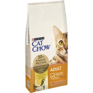 PURINA CAT CHOW Croquettes - Avec NaturiumTM - Riche en poulet - Pour