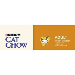 PURINA CAT CHOW Croquettes - Avec NaturiumTM - Riche en poulet - Pour chat adulte - 10 kg