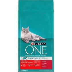 PURINA ONE Croquettes Bifensis - Aliment complet pour chats adultes - 9,75 kg