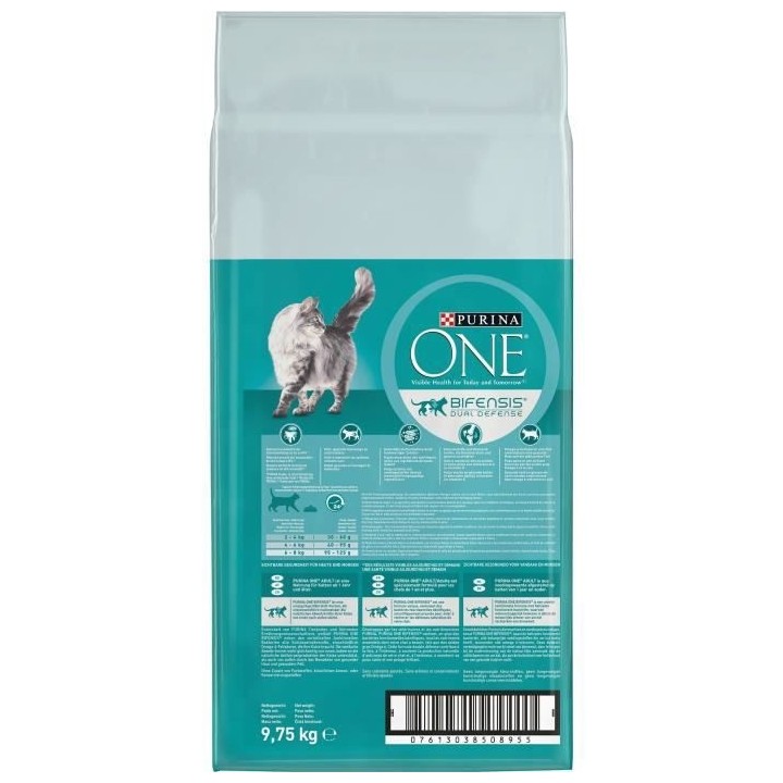 PURINA ONE Croquettes Bifensis - Pour chats adultes - 9,75 kg