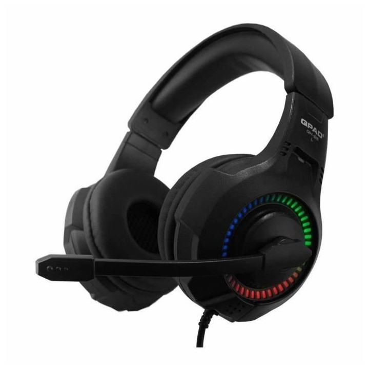 QPAD Casque gaming esport QH25 RGB Stereo et 7.1
