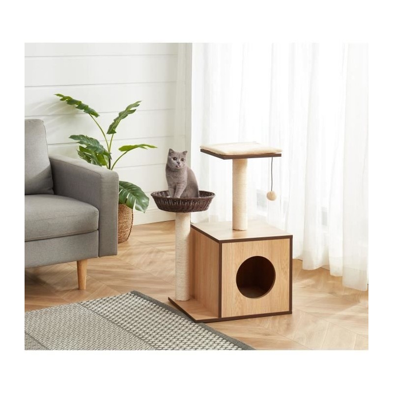 BEAU RIVAGE QUINN Arbre a chat en bois