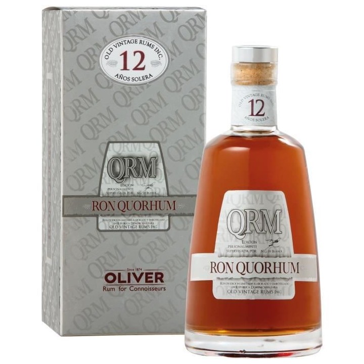 Rhum Quorhum 12 ans - Rhum vieux - République Dominicaine - 40%vol -