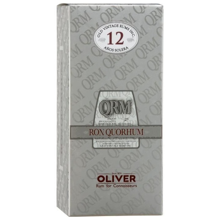 Rhum Quorhum 12 ans - Rhum vieux - République Dominicaine - 40%vol -