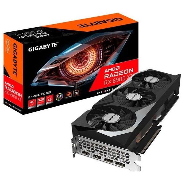 GIGABYTE Aorus Radeon - Carte Graphique RX 6900 XT Gaming OC - 16 Go