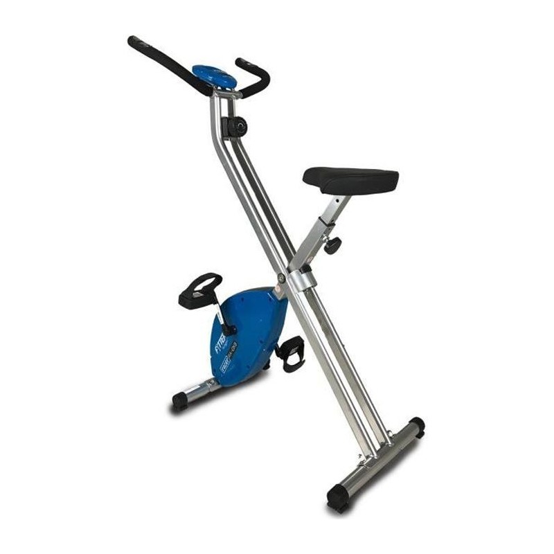 FYTTER Vélo statique ultra-pliable RA-0XB avec 3 kg de roue d'inertie et 6 fonctions. Écran LCD avec contrôle du rythme cardi