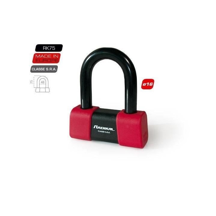 Antivol mini U bloque disque SRA Radikal RK75