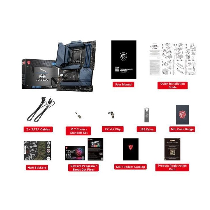 MSI - MAG Z690 TORPEDO DDR5 - Carte Mere - Socket LGA 1700 - Chipset I