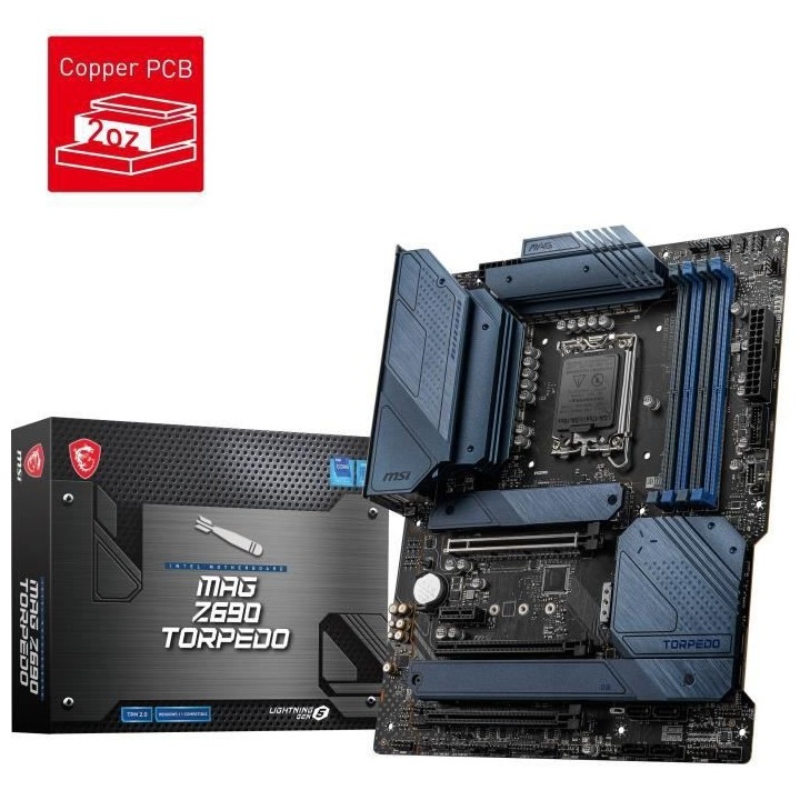 MSI - MAG Z690 TORPEDO DDR5 - Carte Mere - Socket LGA 1700 - Chipset I