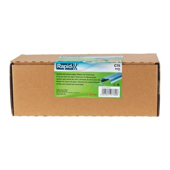 RAPID Agrafes vigne en fil clair C75 - 40107759