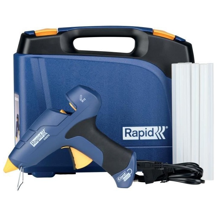RAPID - Pistolet a colle CG270 - amovible Coffret + colle 10 sticks