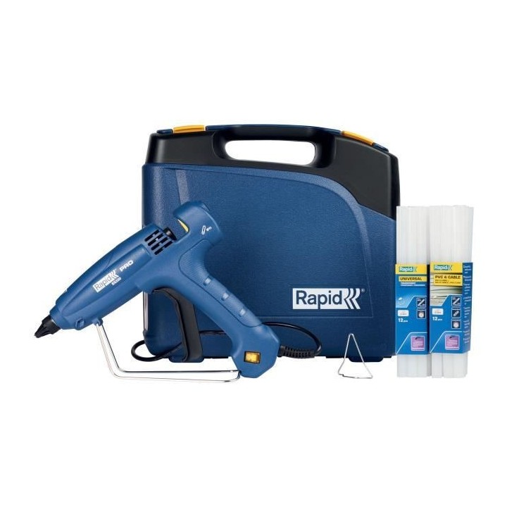 RAPID - Pistolet a colle EG320 - 1000g/h PRO Coffret + colle 24 sticks