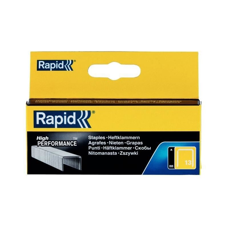 RAPID Agrafes N°13/6 en fil fin 2500 pcs